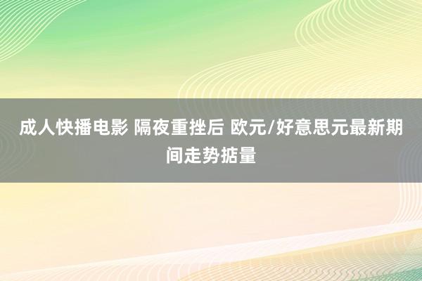 成人快播电影 隔夜重挫后 欧元/好意思元最新期间走势掂量