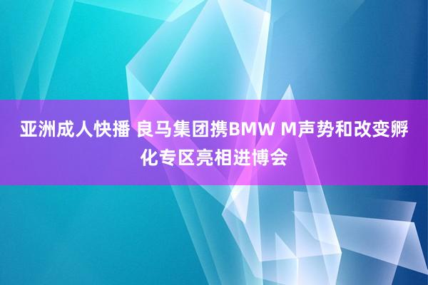 亚洲成人快播 良马集团携BMW M声势和改变孵化专区亮相进博会