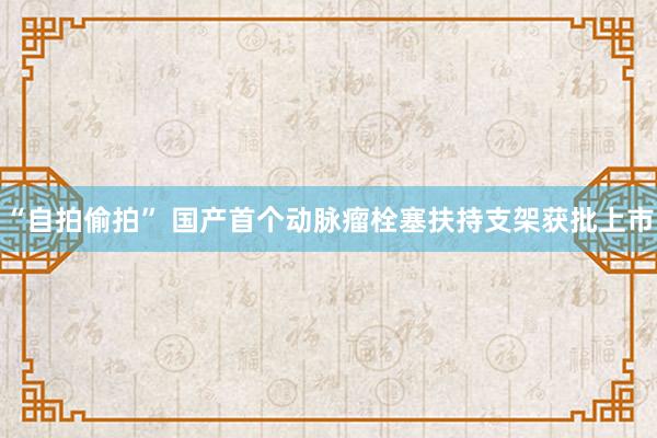 “自拍偷拍” 国产首个动脉瘤栓塞扶持支架获批上市