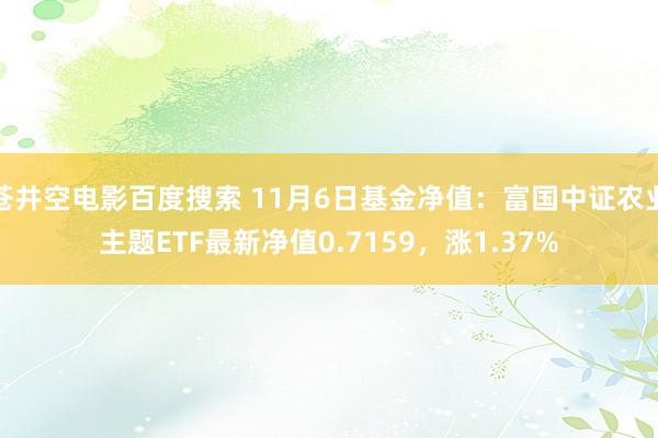 苍井空电影百度搜索 11月6日基金净值：富国中证农业主题ETF最新净值0.7159，涨1.37%