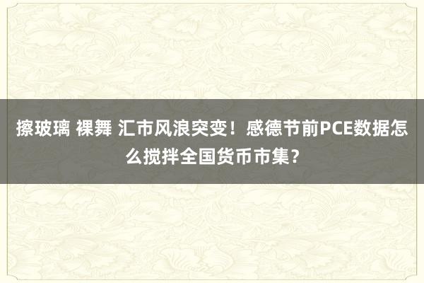 擦玻璃 裸舞 汇市风浪突变！感德节前PCE数据怎么搅拌全国货币市集？