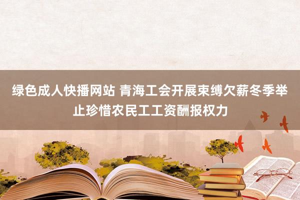 绿色成人快播网站 青海工会开展束缚欠薪冬季举止珍惜农民工工资酬报权力