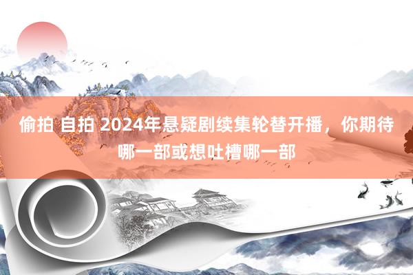 偷拍 自拍 2024年悬疑剧续集轮替开播，你期待哪一部或想吐槽哪一部