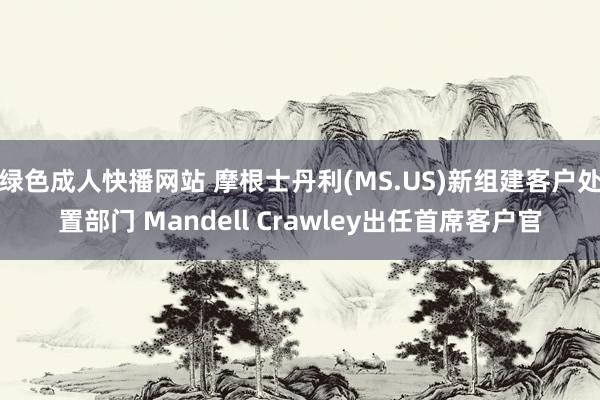 绿色成人快播网站 摩根士丹利(MS.US)新组建客户处置部门 Mandell Crawley出任首席客户官