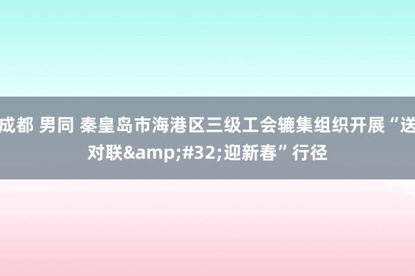 成都 男同 秦皇岛市海港区三级工会辘集组织开展“送对联&#32;迎新春”行径